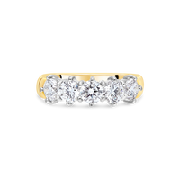 Diamond Garland Ring by Appleby Jewellers Dublin featuring intricate design and sparkling diamonds on a delicate band.