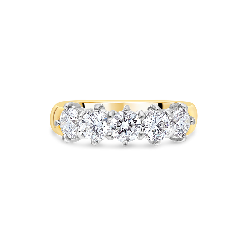 Diamond Garland Ring by Appleby Jewellers Dublin featuring intricate design and sparkling diamonds on a delicate band.